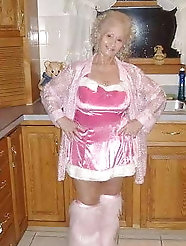 Non-nude Blonde granny is a little cutie