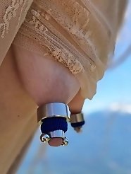 A long pussy hike in the hills ending with a cum finish