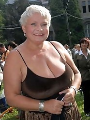 Busty granny cleavage heaven 4