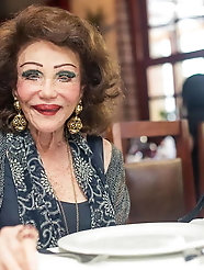 Mature milf is revealing her titties