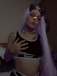 Three individuals engaging in urine play at a sexual health clinic